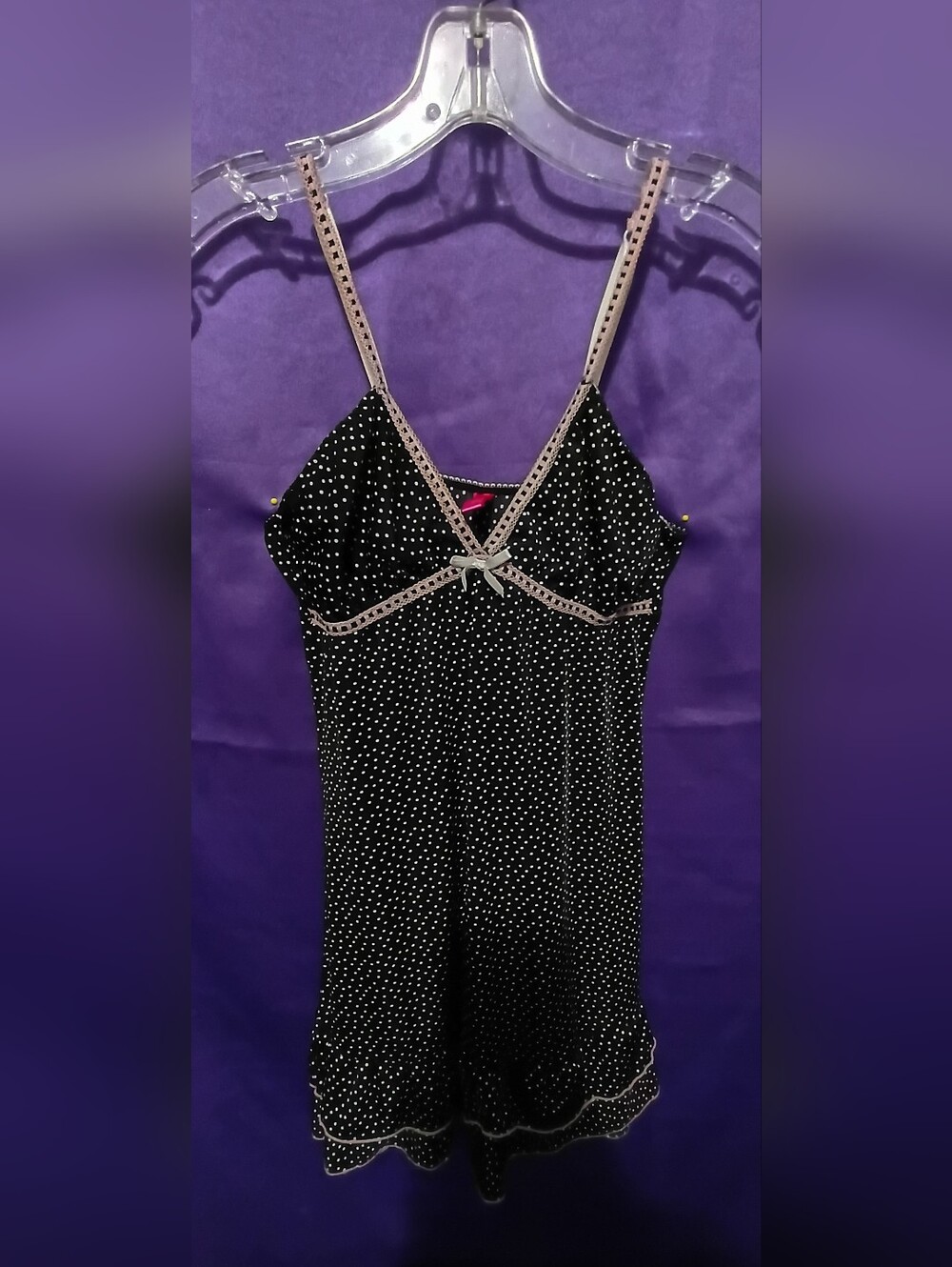 Black Polka Dot Nightie